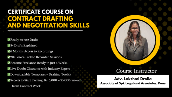 Certificate Course on Contract Drafting & Negotiation Skills